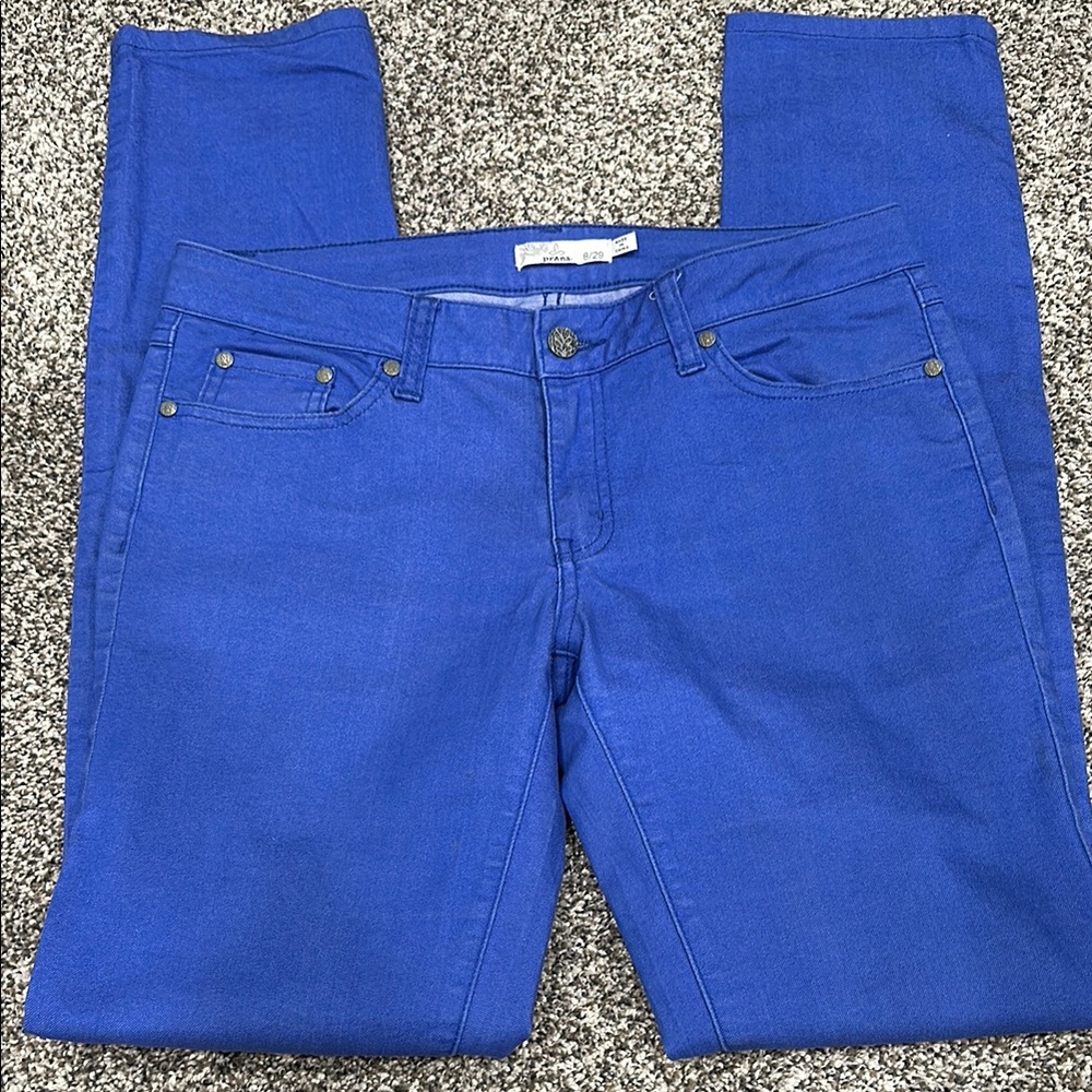 Prana Blue Skinny Jeans Vibrant Style